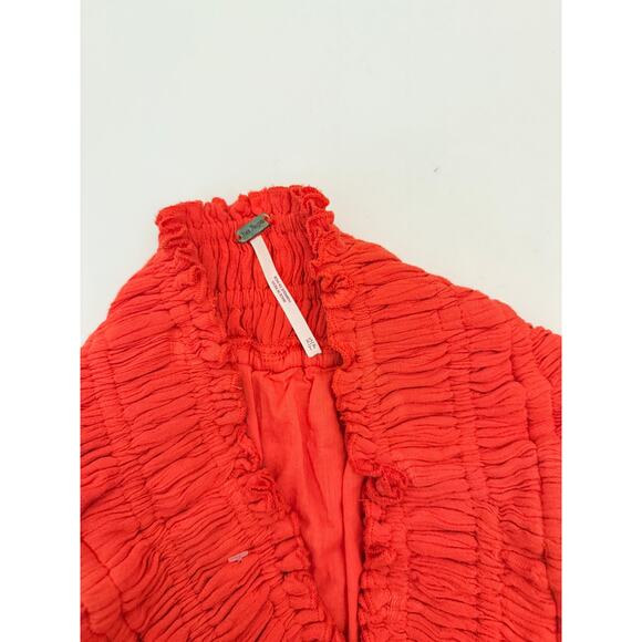 Free people hooked on you red ruffle mini skirt - size XS - Picture 4 of 5